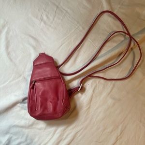 Little pink backpack purse